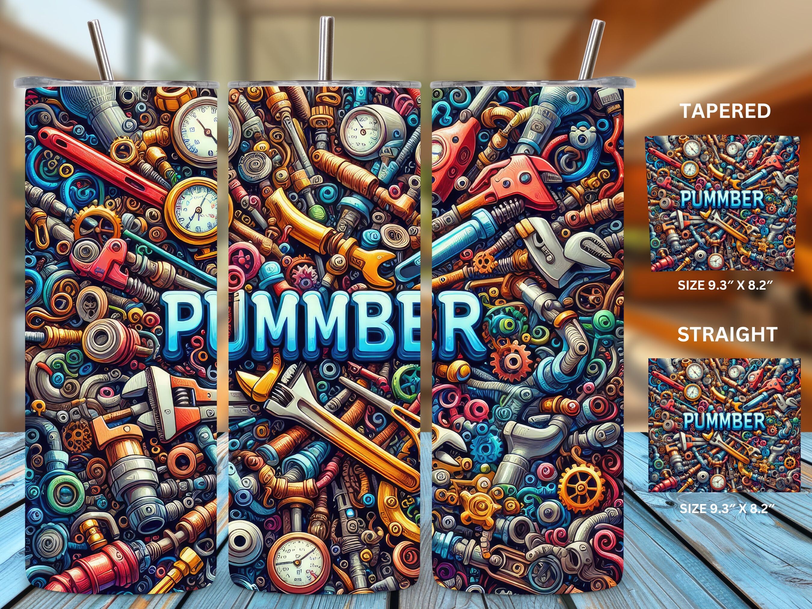 Plumber Tumbler Wrap Sublimation Graphic by Puma Prints · Creative Fabrica