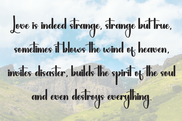 Season Beautifull Font PNG with transparent background - Preview 5
