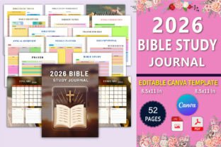2026 Bible Study Journal Canva Graphic by designmela01 · Creative Fabrica