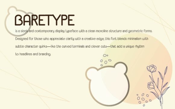 Baretype Font - Preview 1