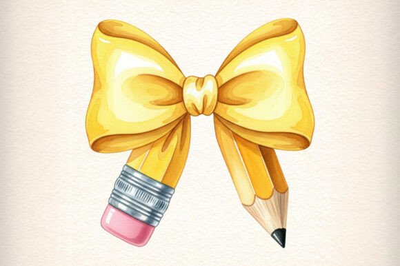 Coquette Pencil Bow Png Graphic by daily.arts · Creative Fabrica