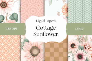 Cottage Sunflower Soft Floral Patterns