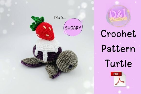 Cupcake Turtle Crochet Pattern Amigurumi