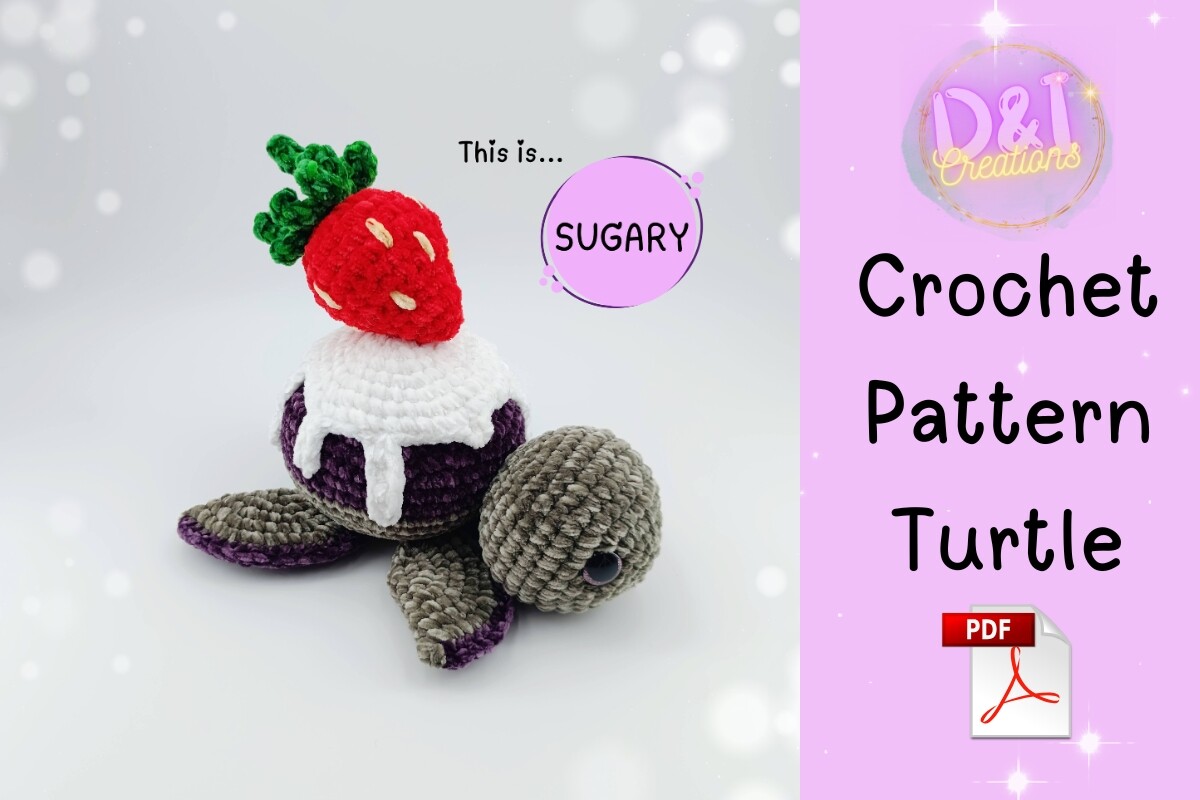 Cupcake Turtle Crochet Pattern Amigurumi