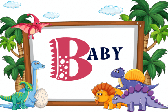 Dino Cute Font - Preview 6