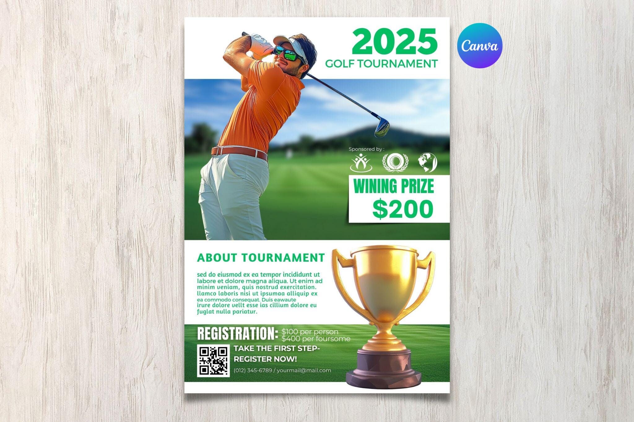 Golf Flyer Template CANVA