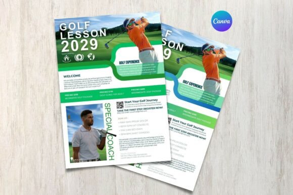 Golf Tournament Flyer Template, Golf