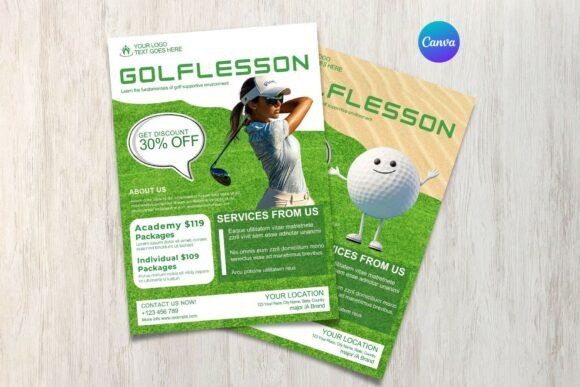 Golf Tournament Flyer Template, Golf