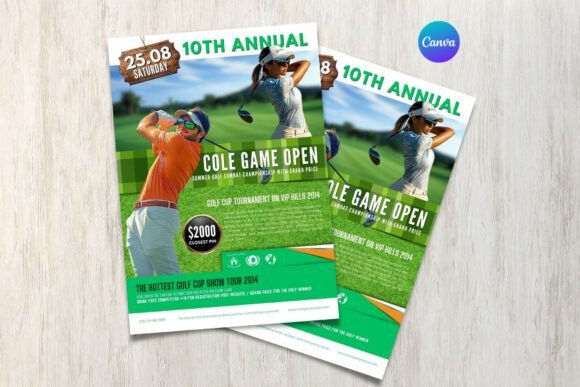 Golf Tournament Flyer Template