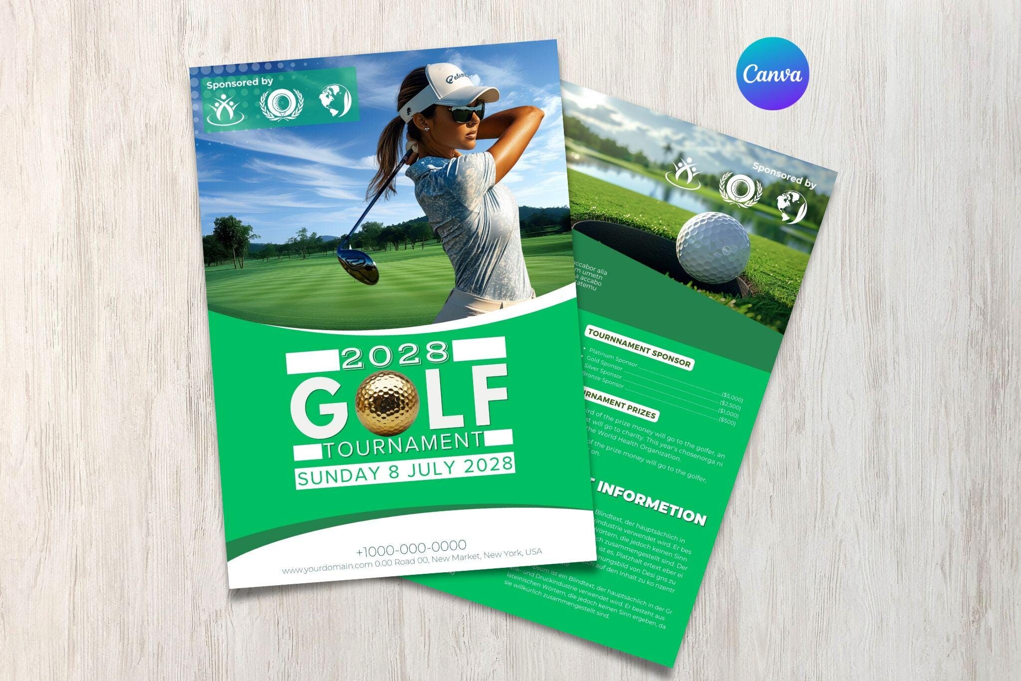 Golf Tournament Flyer Template
