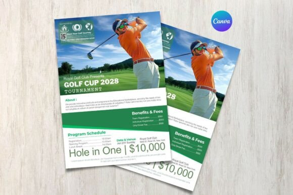 Golf Tournament Flyer Template