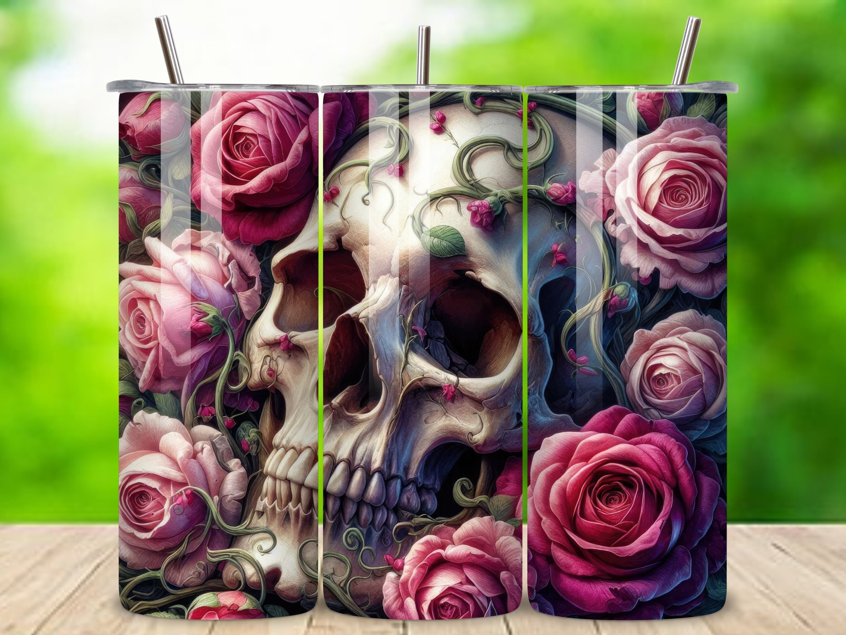 Halloween Skull Tumbler Wrap 20 Oz V.4 Graphic by Sweet Prints ...