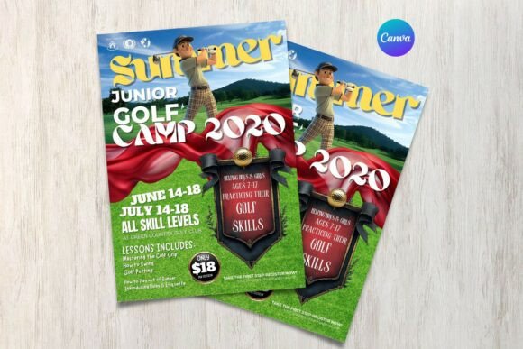 Junior Golf Camp Flyer Templates