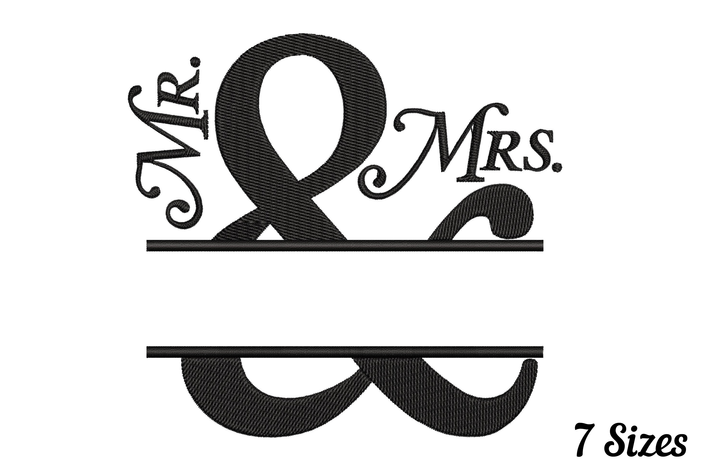 Mr. and Mrs. Monogram Wedding Family
