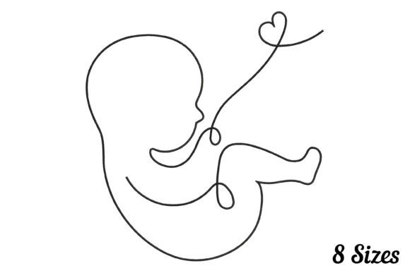 Pregnancy Newborn Baby Shape Outline