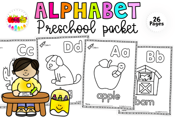 Preschool Alphabet Coloring Pages