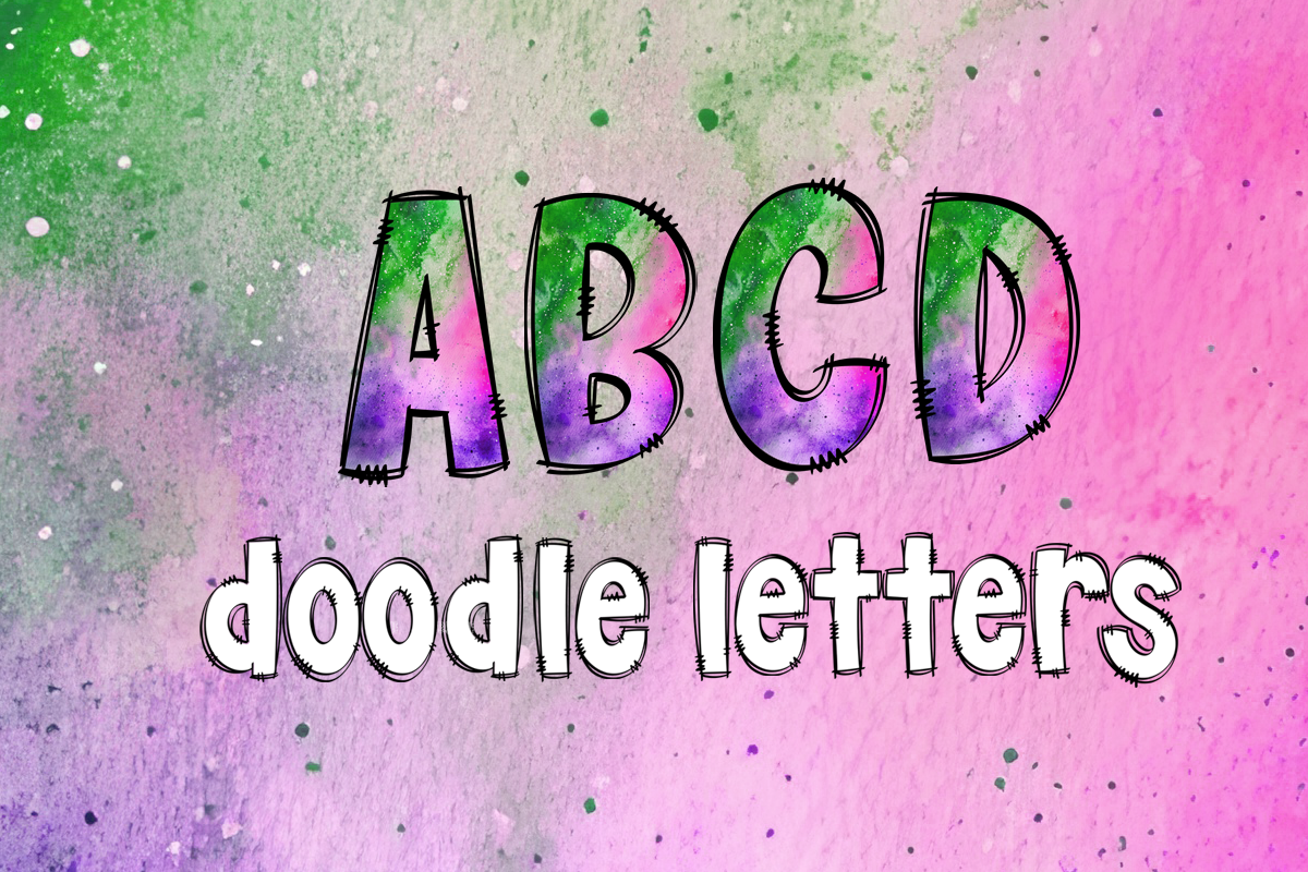 Summer Doodle Alphabet Bundle PNG Graphic by Abell Design · Creative ...
