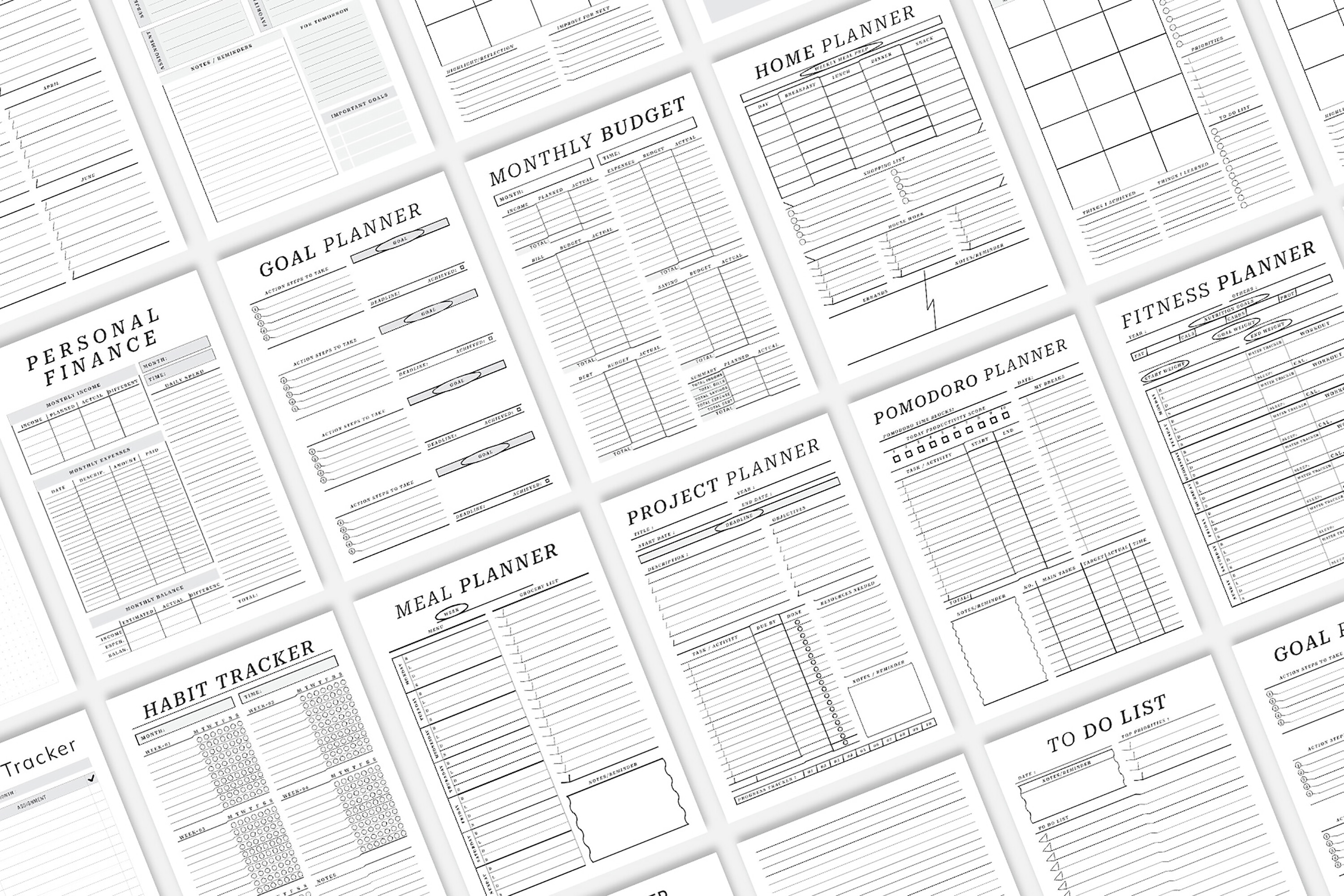 Ultimate Planner Bundle Pack Graphic by mnt-creator · Creative Fabrica