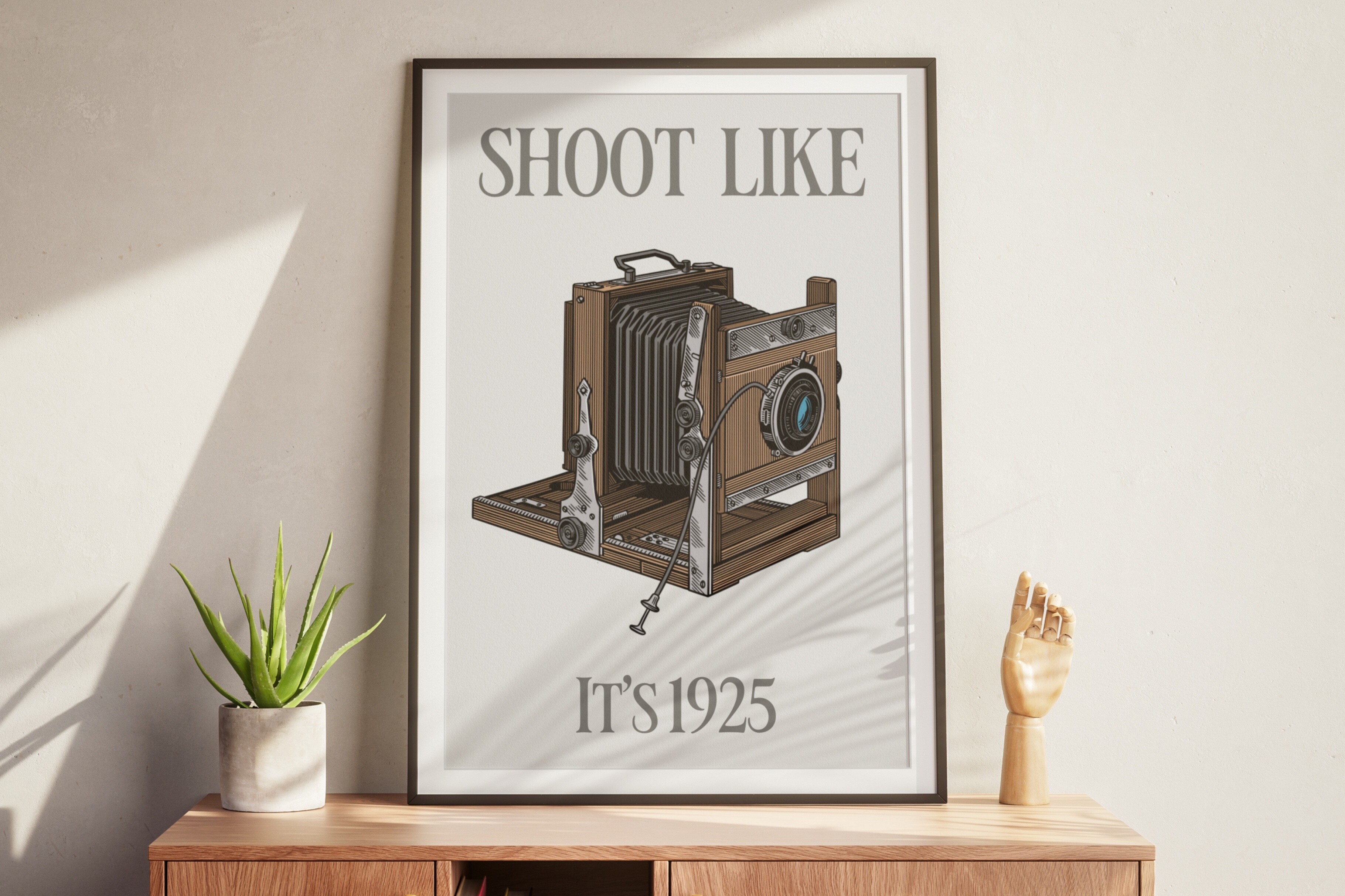 Vintage Camera Wall Art Printable Poster