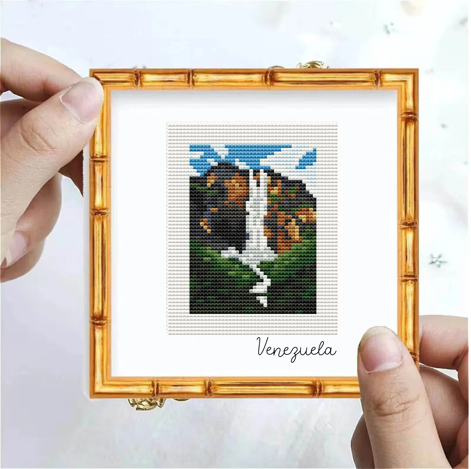 Angel Falls Venezuela Cross Stitch Patte