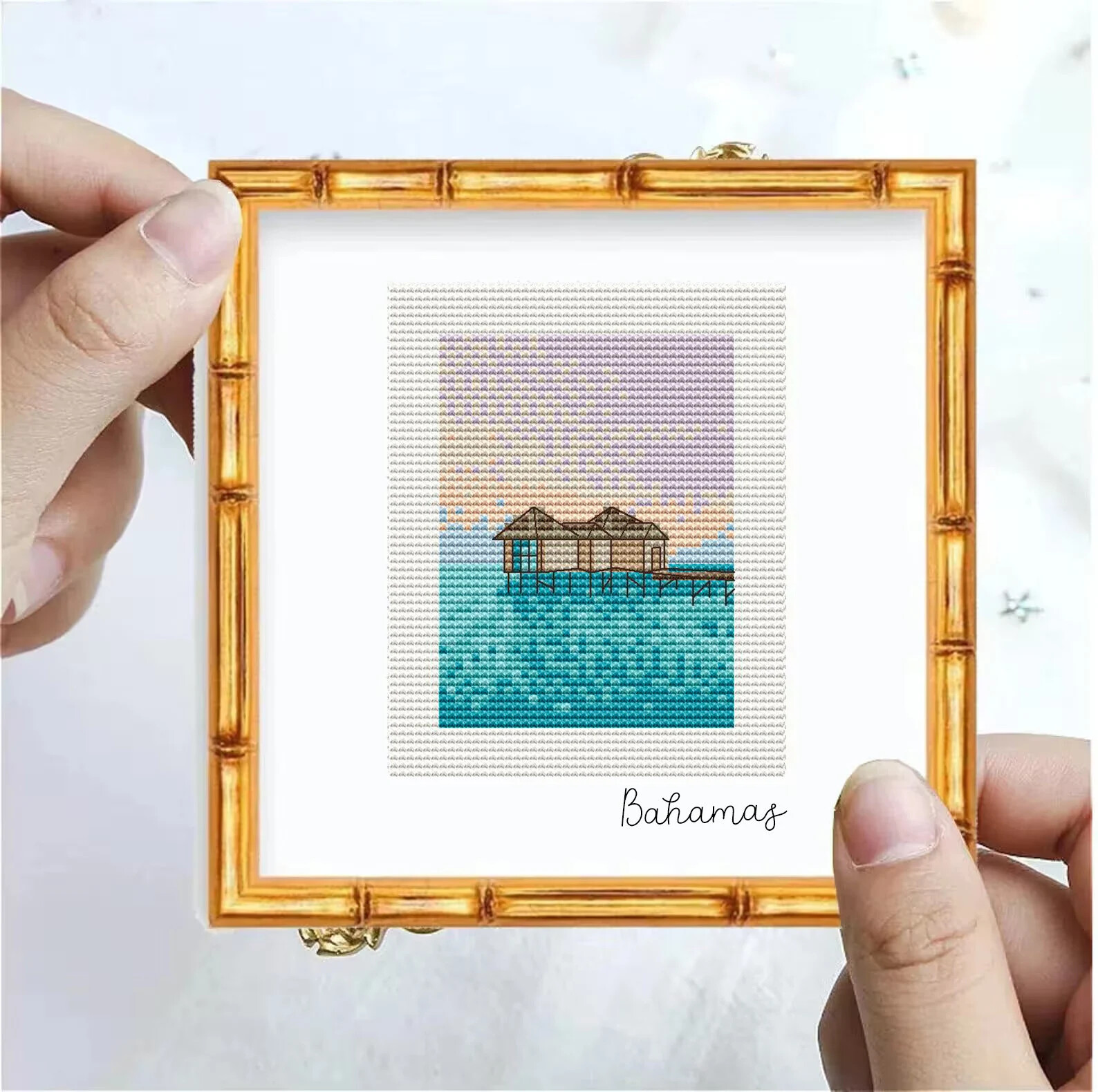 Bahamas Cross Stitch Pattern Island