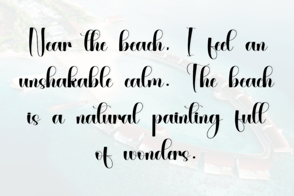 Beautiful Beach Font - Preview 3