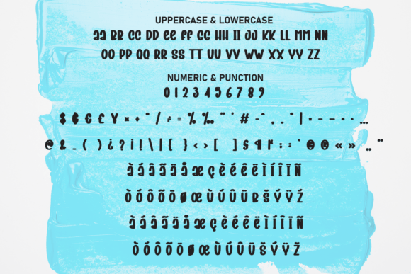 Blue Sticky Font - Preview 6