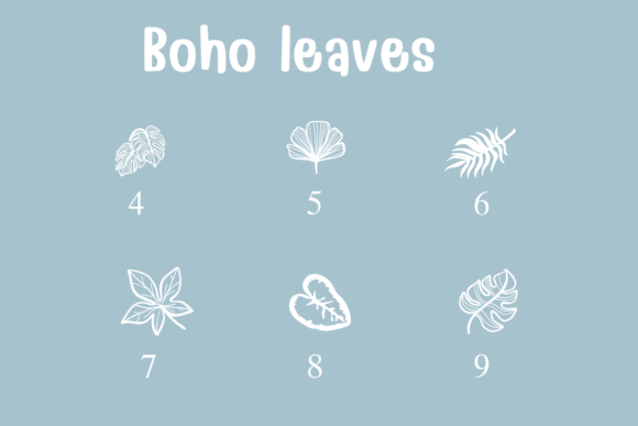 Boho Leaves Font - Preview 3