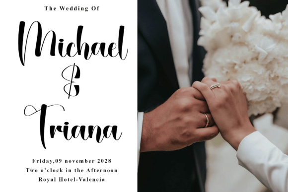 Brides Grooms Font PNG with transparent background - Preview 1