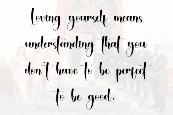 Brides Grooms Font PNG with transparent background - Preview 3