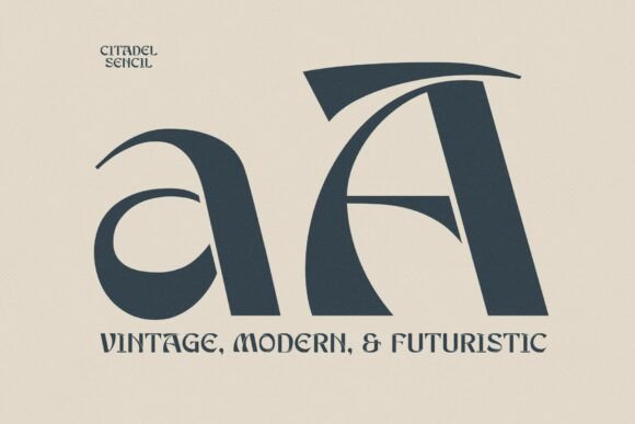 Citadel Stencil Font - Preview 1