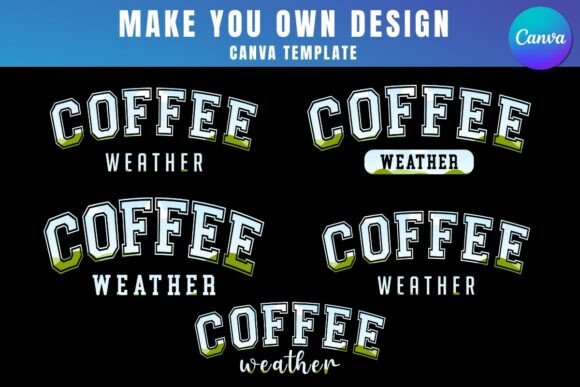 Coffee Lover Canva Frame Template Bundle