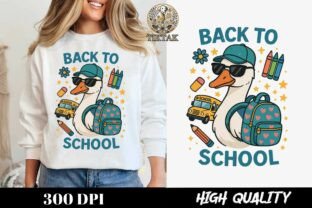 Cool Duck Back to School Funny Duck Graphic by TikTac · Creative Fabrica