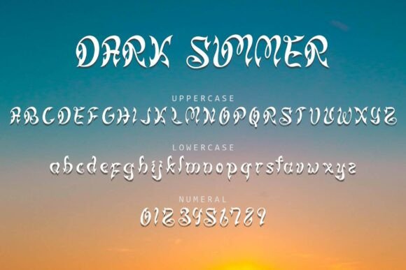 Dark Summer Font - Preview 4