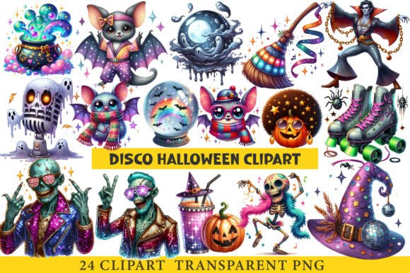 Disco Halloween Clipart Graphic by cherrydesign · Creative Fabrica