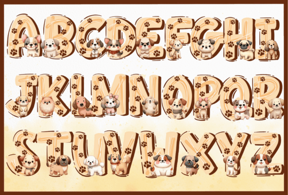 Doggy Style Font PNG with transparent background - Preview 1