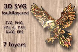 Eagle 3D SVG Multilayer Laser Cut File · Creative Fabrica