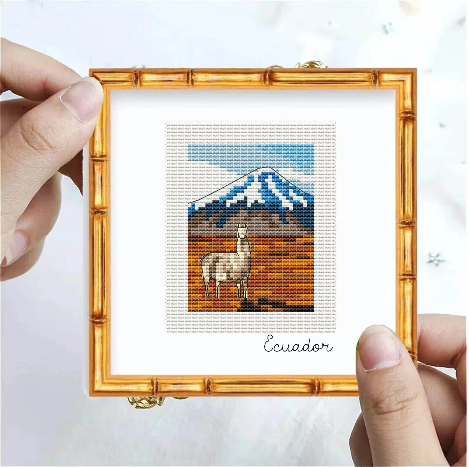 Ecuador Cotopaxi Cross Stitch Pattern