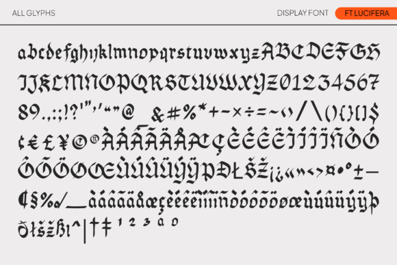 Ft Lucifera Font - Preview 3