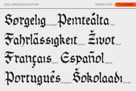 Ft Lucifera Font - Preview 4