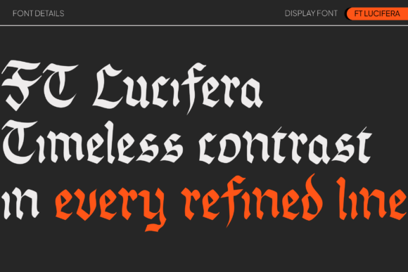 Ft Lucifera Font - Preview 5