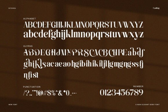 Faniling Font PNG with transparent background - Preview 4