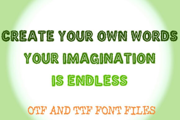 Furry Gremlin Font PNG with transparent background - Preview 2