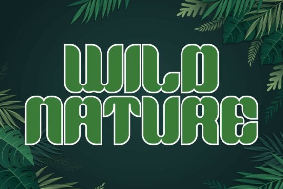 Green Leaves Font - Preview 1
