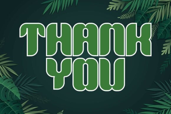 Green Leaves Font - Preview 6