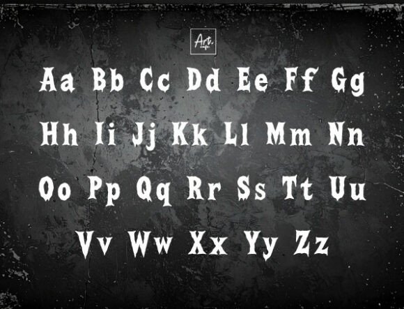 Horror Halloween Font - Preview 1