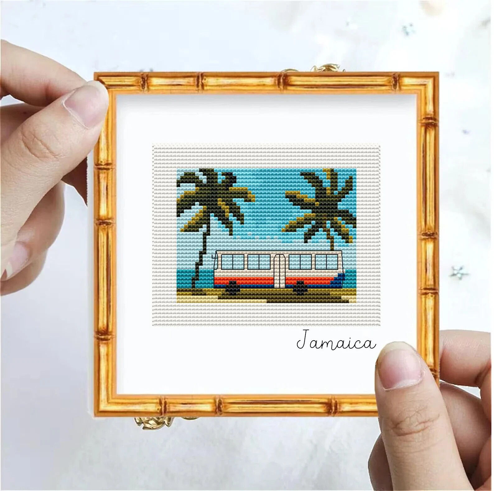 Jamaica Cross Stitch Pattern PDF Art