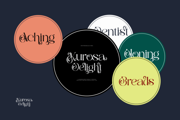 Kurosa Delight Font PNG with transparent background - Preview 3