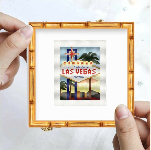 Las Vegas Cross Stitch Pattern Design