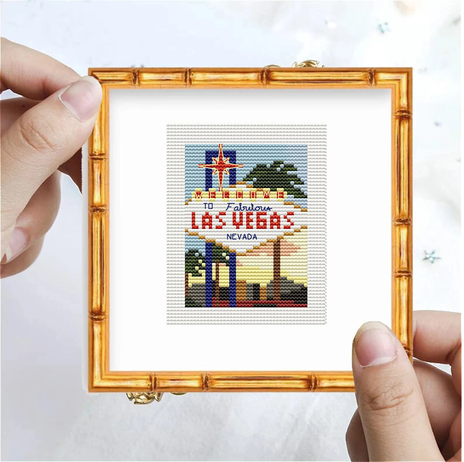 Las Vegas Cross Stitch Pattern Design